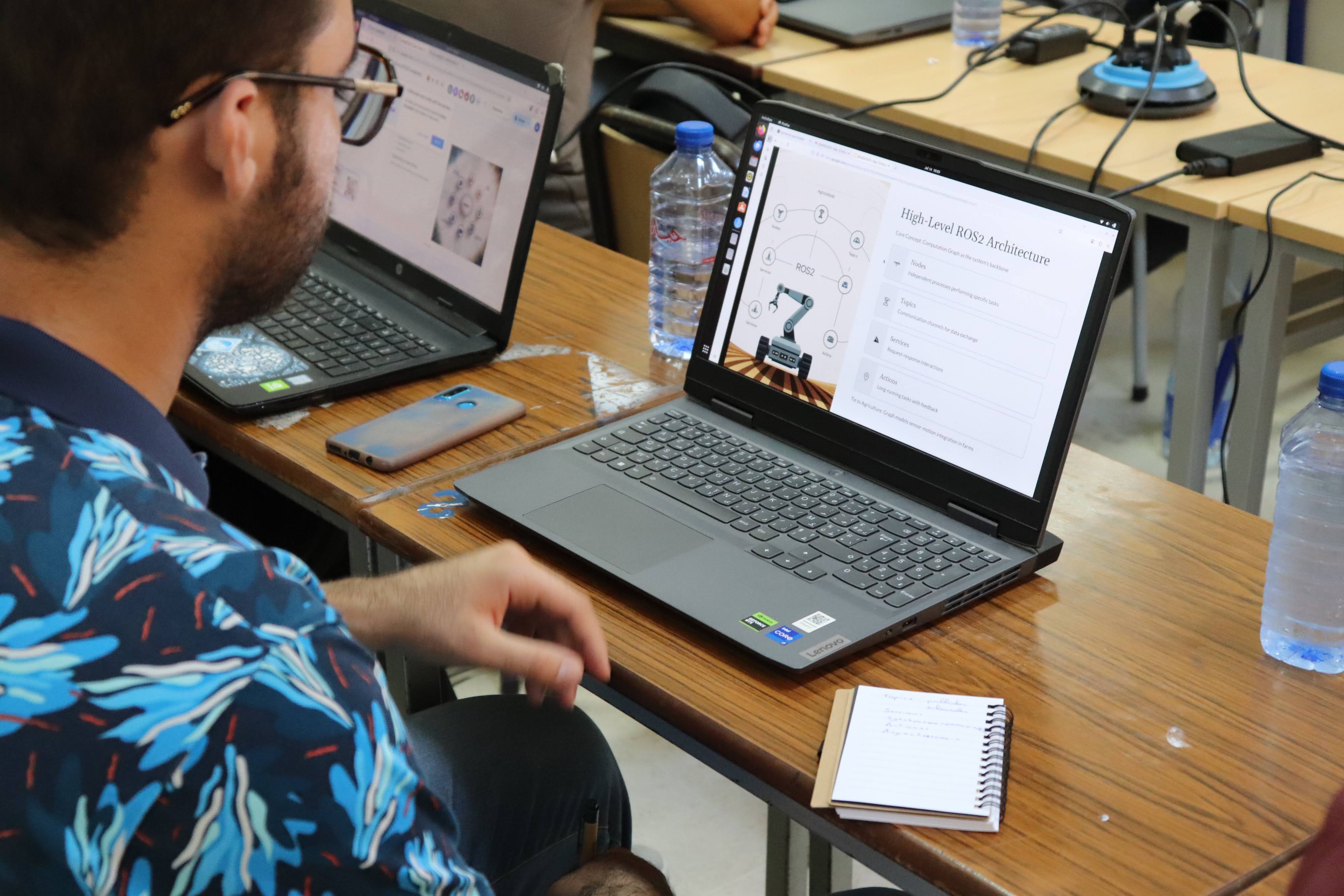 Student with Laptop